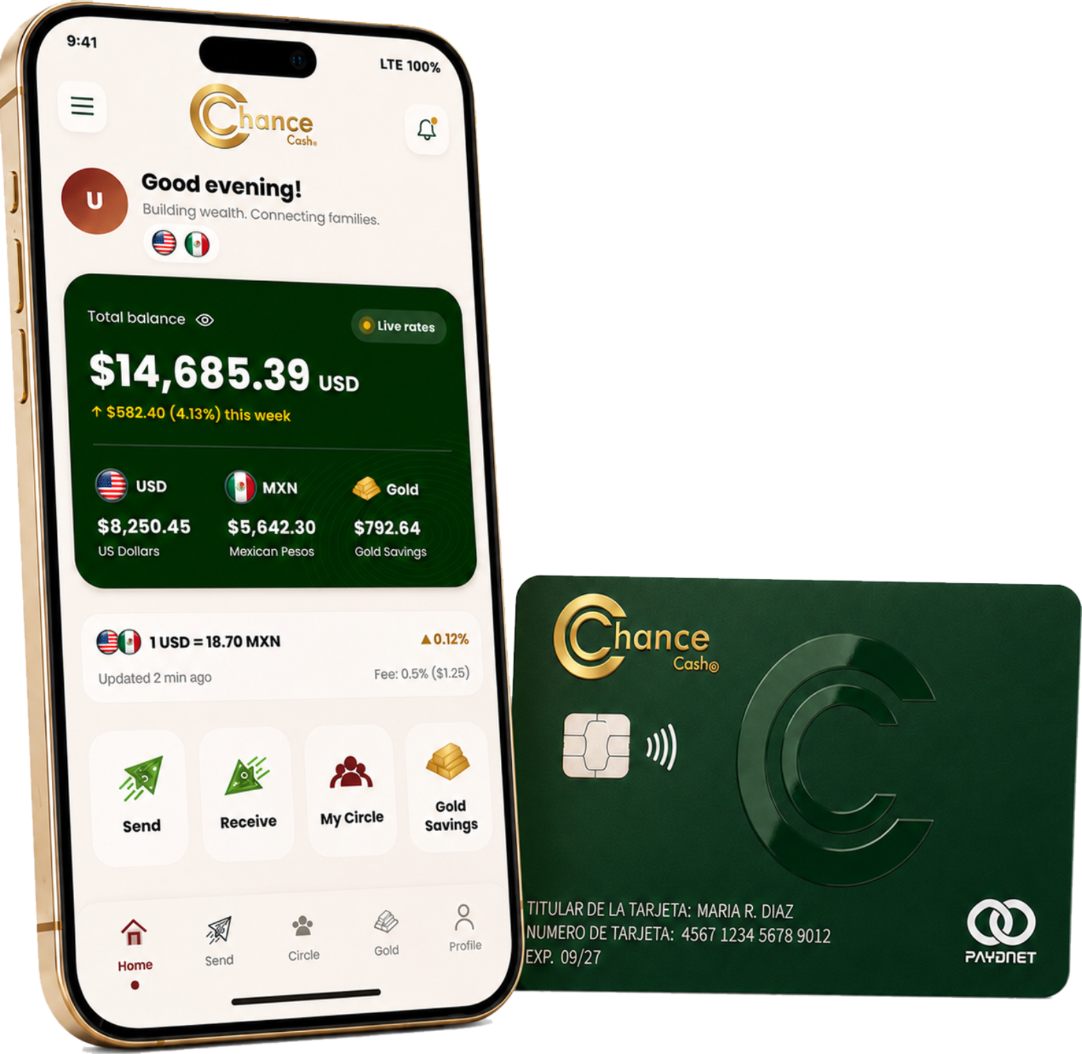 Chance Cash app and card